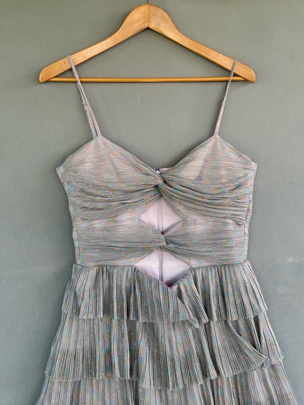 Gianni Binni dress ruffle maxi size 8 - Picture 5 of 8